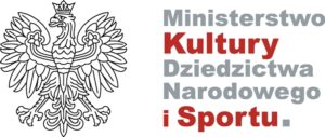 Grafika przedstawia logotyp Ministerstwa Kultury i Dziedzictwa Narodowego